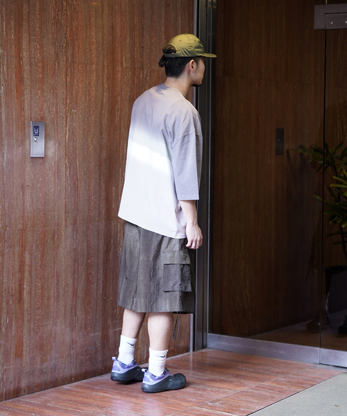 is-ness(イズネス)の「【is-ness × GRAMICCI】HORIZON OVERDYE T-SHIRT(Tシャツ/カットソー・メンズ・グリーン/チャコールグレー・LARGE/MEDIUM)」の15枚目の写真