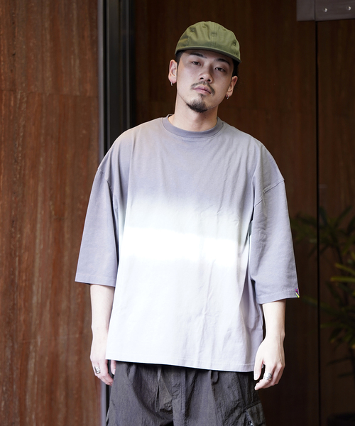 is-ness(イズネス)の「【is-ness × GRAMICCI】HORIZON OVERDYE T-SHIRT(Tシャツ/カットソー・メンズ・グリーン/チャコールグレー・LARGE/MEDIUM)」の16枚目の写真