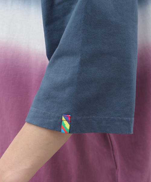 is-ness(イズネス)の「【is-ness × GRAMICCI】HORIZON OVERDYE T-SHIRT(Tシャツ/カットソー・メンズ・グリーン/チャコールグレー・LARGE/MEDIUM)」の3枚目の写真
