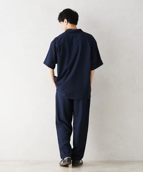 JOURNAL STANDARD relume（ジャーナルスタンダード　レリューム）の「Reflax ウォッシャブル オーバーサイズポロシャツ（ポロシャツ・メンズ・ブラック/オリーブ/ベージュ系その他/ネイビー・MEDIUM/LARGE）」の20枚目の写真