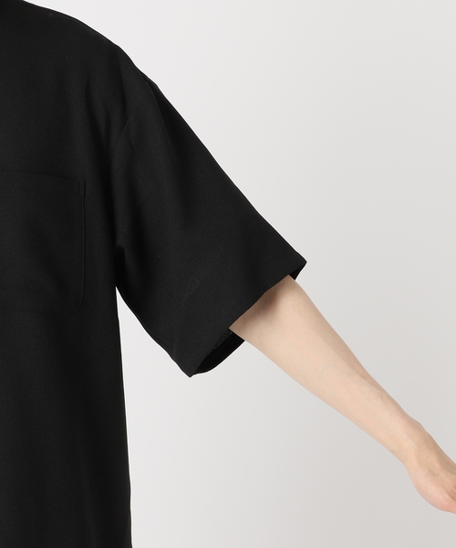 JOURNAL STANDARD relume（ジャーナルスタンダード　レリューム）の「Reflax ウォッシャブル オーバーサイズポロシャツ（ポロシャツ・メンズ・ブラック/オリーブ/ベージュ系その他/ネイビー・MEDIUM/LARGE）」の11枚目の写真