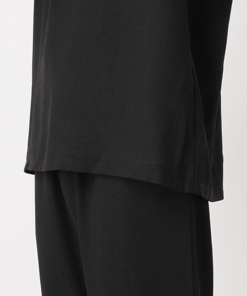 JOURNAL STANDARD relume（ジャーナルスタンダード　レリューム）の「Reflax ウォッシャブル オーバーサイズポロシャツ（ポロシャツ・メンズ・ブラック/オリーブ/ベージュ系その他/ネイビー・MEDIUM/LARGE）」の9枚目の写真