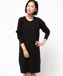 koe | クルーネックニット長袖ワンピース(ワンピース)