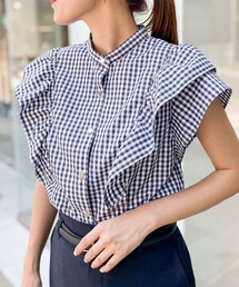 NOLLEY’S | フレンチフリルメタル釦ブラウス(シャツ/ブラウス)