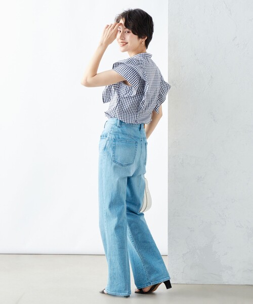 NOLLEY’S(ノーリーズ)の「フレンチフリルメタル釦ブラウス(シャツ/ブラウス・レディース・ブルー系その他6/ブラック/ブラウン/ホワイト・38)」の21枚目の写真