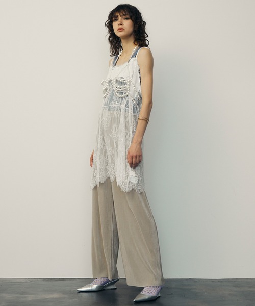 uyu.（ウユ）の「Pleated Loose Wide Slacks / プリーツルーズワイドスラックス【uyu./ウユ】（スラックス・レディース・ピンク/ブラック/アイボリー/ブルー・FREE）」の16枚目の写真