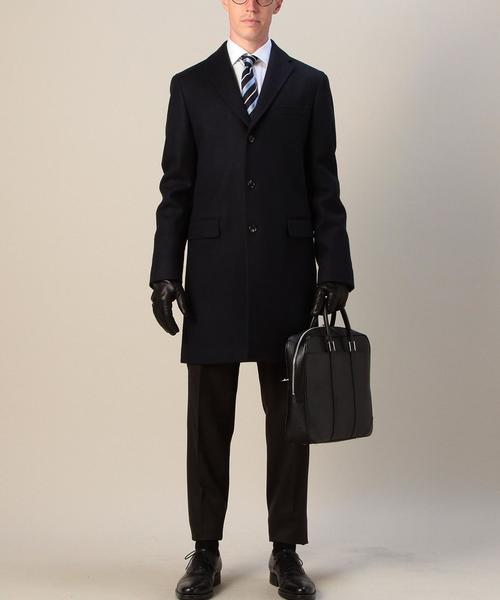 UNITED ARROWS（ユナイテッドアローズ）の「UAD ウール ジャージー チェスター コート†（チェスターコート・メンズ・ブラック/ベージュ/ネイビー・46/42/44/50/52/48）」の14枚目の写真