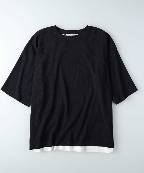 Right-on(ライトオン)の「縦畝ビッグレイヤード(アンサンブル・メンズ・ネイビー/ベージュ・M/L/XL)」の14枚目の写真