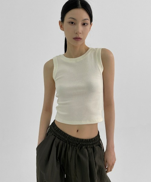 BLACKUP（ブラックアップ）の「[MADE] プテラクロップノースリーブ（Tシャツ/カットソー・レディース・スカイブルー/ブラック/クリーム・ONESIZE）」の17枚目の写真