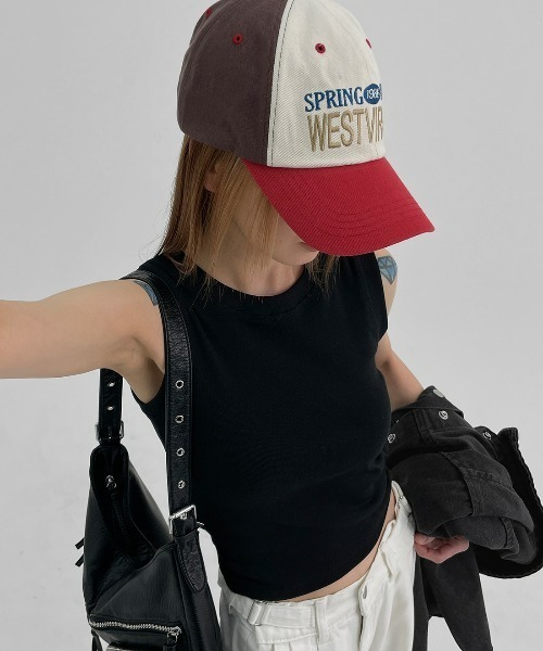 BLACKUP（ブラックアップ）の「[MADE] プテラクロップノースリーブ（Tシャツ/カットソー・レディース・スカイブルー/ブラック/クリーム・ONESIZE）」の5枚目の写真