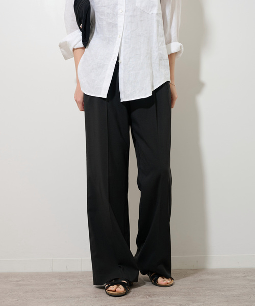 新品【JOURNAL STANDARD relume 】トロギャザータックパンツ 追加》トロギャザータックパンツ（スラックス）｜JOURNAL