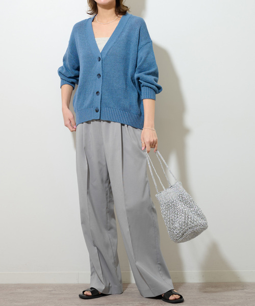 JOURNAL STANDARD relume(ジャーナルスタンダード レリューム)の「《追加》トロギャザータックパンツ(スラックス・レディース・チャコールグレー/ブラック/ライトグレー/ネイビー・36/38)」の12枚目の写真