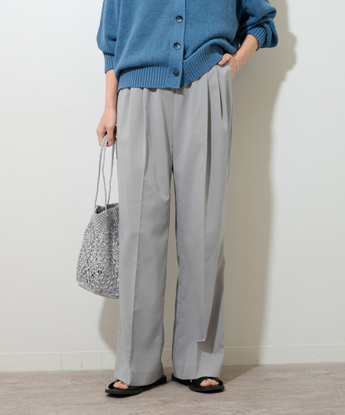 JOURNAL STANDARD relume(ジャーナルスタンダード レリューム)の「《追加》トロギャザータックパンツ(スラックス・レディース・チャコールグレー/ブラック/ライトグレー/ネイビー・36/38)」の14枚目の写真