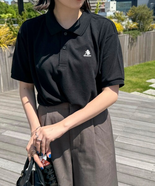 GEVACO（ゲバコ）の「【GEVACO】ドライタッチショートスリーブポロシャツ（ポロシャツ・レディース・ブラック/オフホワイト/ライトグレー/ネイビー/レッド・38）」の3枚目の写真
