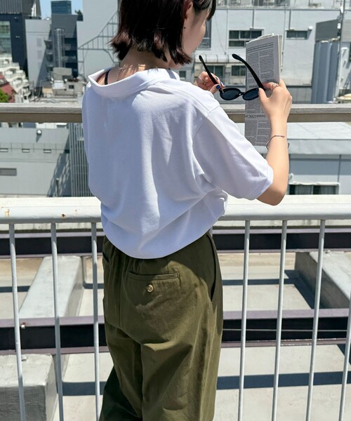 GEVACO（ゲバコ）の「【GEVACO】ドライタッチショートスリーブポロシャツ（ポロシャツ・レディース・ブラック/オフホワイト/ライトグレー/ネイビー/レッド・38）」の11枚目の写真