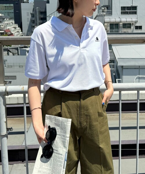 GEVACO（ゲバコ）の「【GEVACO】ドライタッチショートスリーブポロシャツ（ポロシャツ・レディース・ブラック/オフホワイト/ライトグレー/ネイビー/レッド・38）」の13枚目の写真