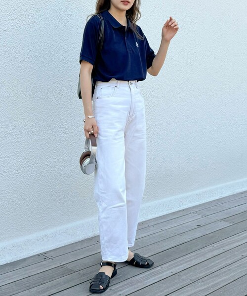 GEVACO（ゲバコ）の「【GEVACO】ドライタッチショートスリーブポロシャツ（ポロシャツ・レディース・ブラック/オフホワイト/ライトグレー/ネイビー/レッド・38）」の14枚目の写真