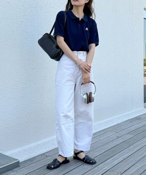 GEVACO（ゲバコ）の「【GEVACO】ドライタッチショートスリーブポロシャツ（ポロシャツ・レディース・ブラック/オフホワイト/ライトグレー/ネイビー/レッド・38）」の16枚目の写真