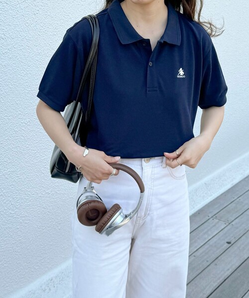 GEVACO（ゲバコ）の「【GEVACO】ドライタッチショートスリーブポロシャツ（ポロシャツ・レディース・ブラック/オフホワイト/ライトグレー/ネイビー/レッド・38）」の17枚目の写真