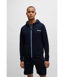 BOSS（ボス）の「BOSSロゴディテール フレンチテリーコットン ジップアップフーディ（ルームウェア/パジャマ）」