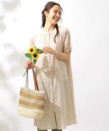 SHOO・LA・RUE（シューラルー）の「【洗える】ふんわり さらさら コットンシフォン シャツワンピース（ワンピース）」