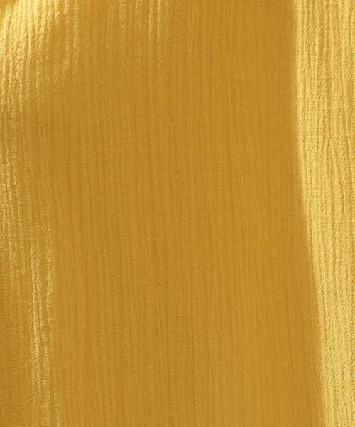 SHOO・LA・RUE（シューラルー）の「◆【洗える】ふんわり さらさら コットンシフォン シャツワンピース（ワンピース・レディース・イエロー/サンドベージュ/オレンジ/ブラック/ブルーグリーン・02/03/04）」の20枚目の写真