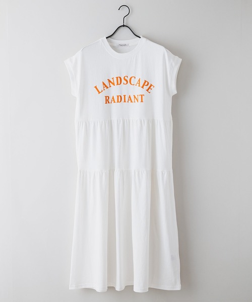 JEANS MATE（ジーンズメイト）の「【UNDER WRAPS/アンダーラップス】ティアードノースリーブマキシワンピース（ワンピース・レディース・アイボリー/ブラック/ホワイト・MEDIUM/LARGE）」の4枚目の写真