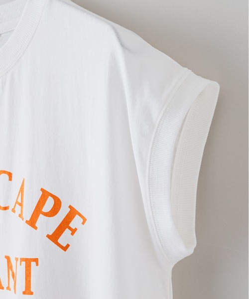 JEANS MATE（ジーンズメイト）の「【UNDER WRAPS/アンダーラップス】ティアードノースリーブマキシワンピース（ワンピース・レディース・アイボリー/ブラック/ホワイト・MEDIUM/LARGE）」の7枚目の写真