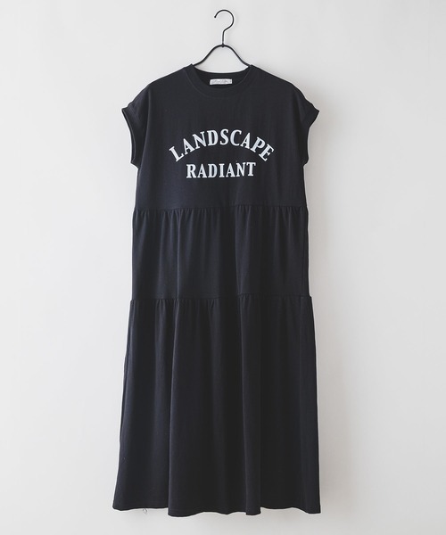 JEANS MATE（ジーンズメイト）の「【UNDER WRAPS/アンダーラップス】ティアードノースリーブマキシワンピース（ワンピース・レディース・アイボリー/ブラック/ホワイト・MEDIUM/LARGE）」の11枚目の写真