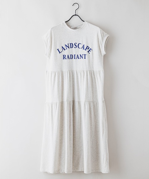 JEANS MATE（ジーンズメイト）の「【UNDER WRAPS/アンダーラップス】ティアードノースリーブマキシワンピース（ワンピース・レディース・アイボリー/ブラック/ホワイト・MEDIUM/LARGE）」の12枚目の写真