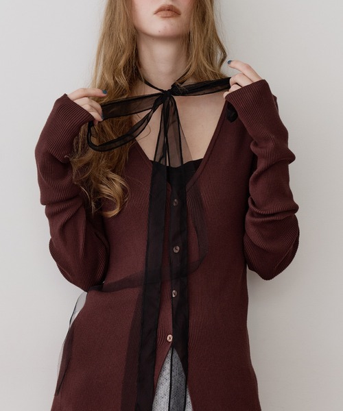 細リボンロングチョーカー（チョーカー）｜J1U by LA BELLE ETUDE