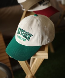 HOOK（フック）の「HOOK　-original-バイカラーアメカジ刺繍キャップ　ハード・ソフト２タイプ（キャップ）」