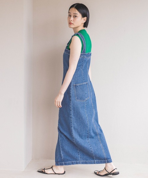 A part by（アパートバイ）の「Apb デニムジャンスカ（ジャンパースカート・レディース・ブラック/ブルー・FREE）」の13枚目の写真