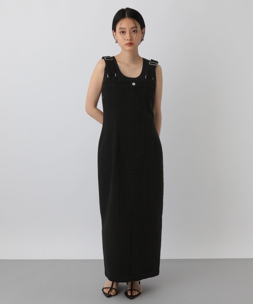 A part by（アパートバイ）の「Apb デニムジャンスカ（ジャンパースカート・レディース・ブラック/ブルー・FREE）」の18枚目の写真