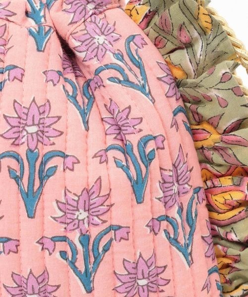 LOWRYS FARM（ローリーズファーム）の「フラワーフリルキンチャクＢＡＧ　133001（ハンドバッグ・レディース・アイボリー/ピンク・FREE）」の8枚目の写真