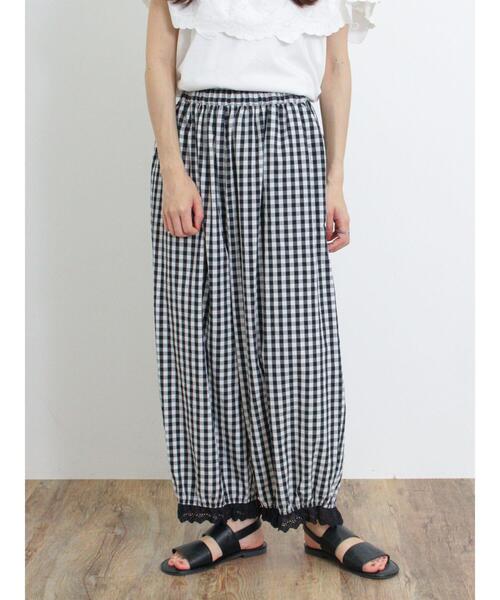 Samansa Mos2（サマンサ モスモス）の「裾スカラップレースパンツ（その他パンツ・レディース・キナリ/ブラック/ベージュ・F）」の17枚目の写真