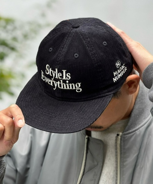 MAGIC NUMBER（マジック ナンバー）の「【MAGIC NUMBER】STYLE IS EVERYTHING CODUROY CAP（キャップ・メンズ・ダークグリーン/バーガンディー/ネイビー/ダークグレー/サンドベージュ/ブラック・FREE）」の7枚目の写真