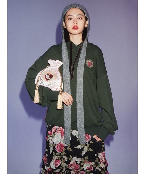 LILY BROWN×KEITA MARUYAMA エンブロイダリースカジャン LILY BROWN×KEITA MARUYAMA】エンブロイダリーリバーシブル