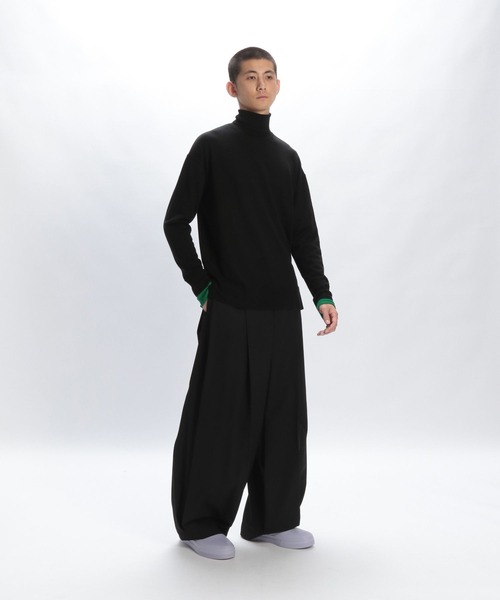 STERNBERG ウールワイドプリーツパンツ Sサイズ STERNBERG（スタンバーグ）の「ウールギャバワイドプリーツ
