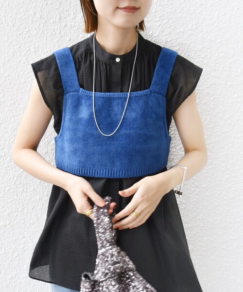 SHIPS(シップス)の「〈手洗い可能〉モールヤーン ニット ビスチェ(その他トップス・レディース・ロイヤルブルー/カーキ/ワイン・ONE SIZE)」の20枚目の写真