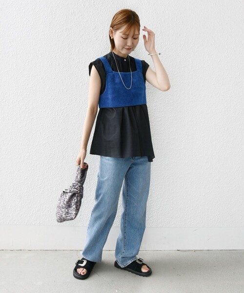 SHIPS(シップス)の「〈手洗い可能〉モールヤーン ニット ビスチェ(その他トップス・レディース・ロイヤルブルー/カーキ/ワイン・ONE SIZE)」の13枚目の写真