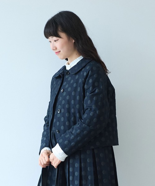 bulle de savon（ビュルデサボン）の「mizutama ジャガード 丸衿ジャケット（その他アウター・レディース・ネイビー・FREE）」の21枚目の写真