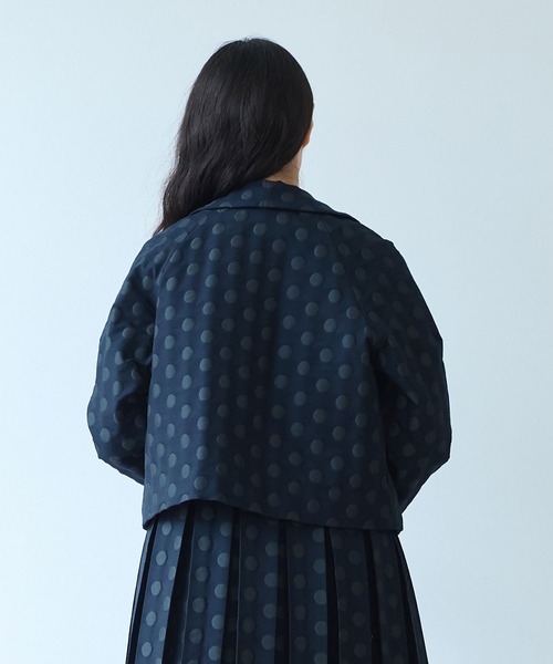 bulle de savon（ビュルデサボン）の「mizutama ジャガード 丸衿ジャケット（その他アウター・レディース・ネイビー・FREE）」の20枚目の写真