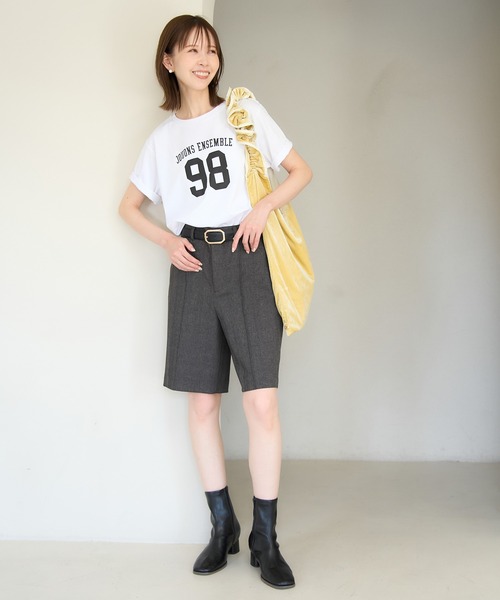 ROPE' PICNIC（ロペピクニック）の「フレンチアソートTシャツ/リンクコーデ・接触冷感（Tシャツ/カットソー・レディース・ホワイト系その他4/ホワイト系その他2/ブルー系その他/ホワイト系その他3/ホワイト系その他・38）」の14枚目の写真