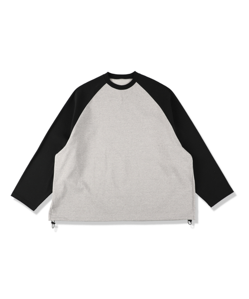 is-ness（イズネス）の「【is-ness / イズネス】BALLOON RAGLAN LONG SLEEVE T SHI（Tシャツ/カットソー・メンズ・グレー/ホワイト系その他・LARGE/MEDIUM）」の3枚目の写真