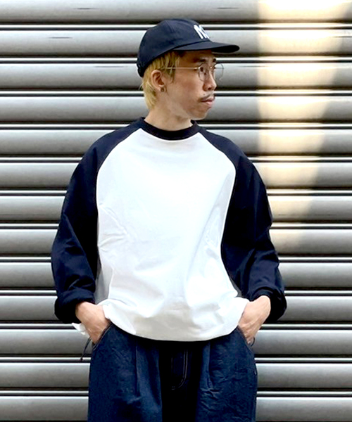 is-ness（イズネス）の「【is-ness / イズネス】BALLOON RAGLAN LONG SLEEVE T SHI（Tシャツ/カットソー・メンズ・グレー/ホワイト系その他・LARGE/MEDIUM）」の7枚目の写真