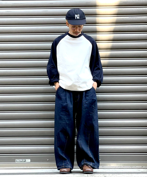 is-ness（イズネス）の「【is-ness / イズネス】BALLOON RAGLAN LONG SLEEVE T SHI（Tシャツ/カットソー・メンズ・グレー/ホワイト系その他・LARGE/MEDIUM）」の8枚目の写真