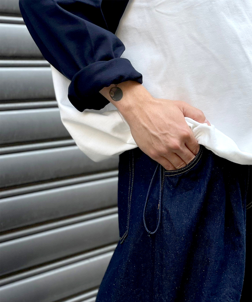 is-ness（イズネス）の「【is-ness / イズネス】BALLOON RAGLAN LONG SLEEVE T SHI（Tシャツ/カットソー・メンズ・グレー/ホワイト系その他・LARGE/MEDIUM）」の11枚目の写真