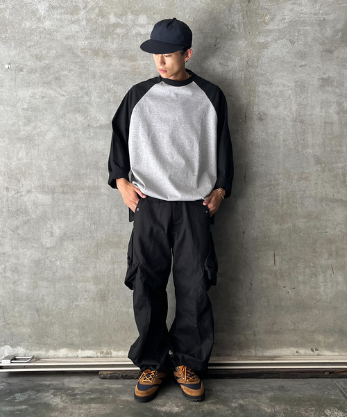 is-ness（イズネス）の「【is-ness / イズネス】BALLOON RAGLAN LONG SLEEVE T SHI（Tシャツ/カットソー・メンズ・グレー/ホワイト系その他・LARGE/MEDIUM）」の13枚目の写真