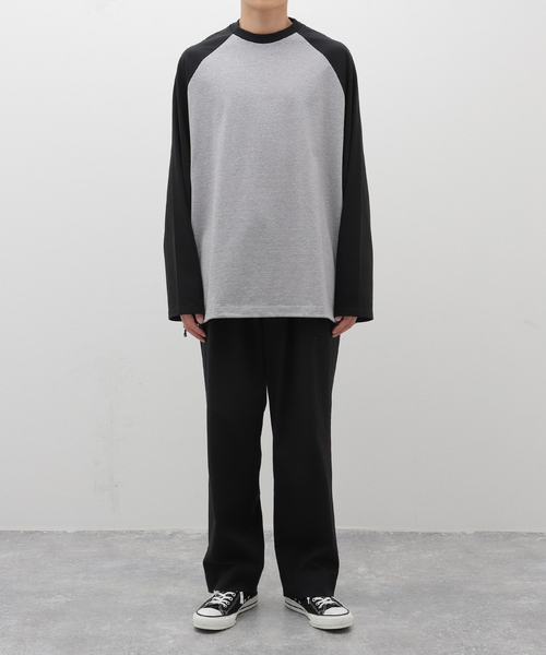 is-ness（イズネス）の「【is-ness / イズネス】BALLOON RAGLAN LONG SLEEVE T SHI（Tシャツ/カットソー・メンズ・グレー/ホワイト系その他・LARGE/MEDIUM）」の16枚目の写真